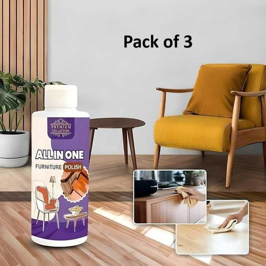 Polish Furniture Cleaner Shiner Floor Coating Paint Wood 100ML (Pack of 3)